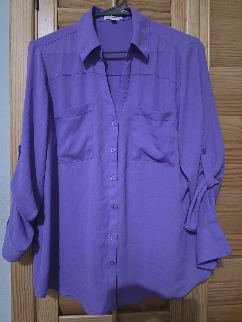 Express Lilac Portofino Shirt